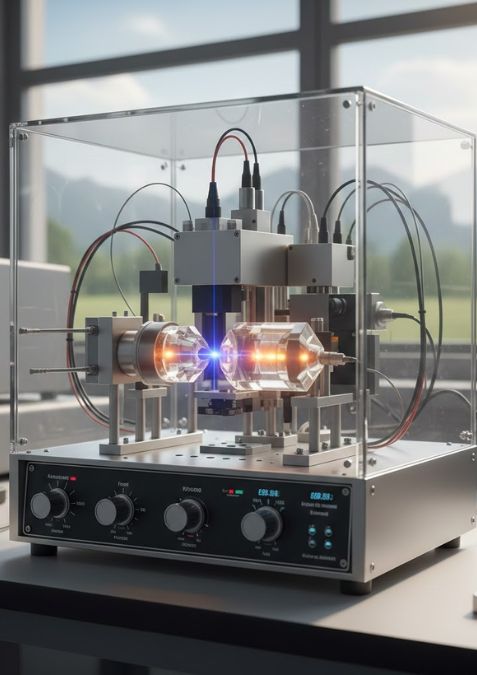 Wavelength conversion laser system producing UV and visible output — Techwin